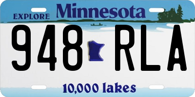 MN license plate 948RLA