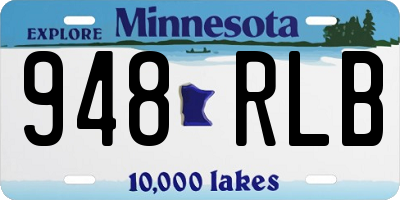 MN license plate 948RLB