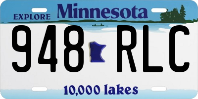 MN license plate 948RLC