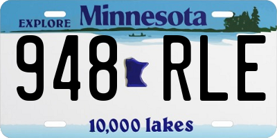 MN license plate 948RLE