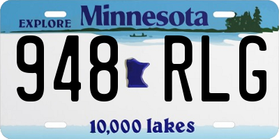 MN license plate 948RLG