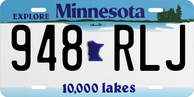 MN license plate 948RLJ