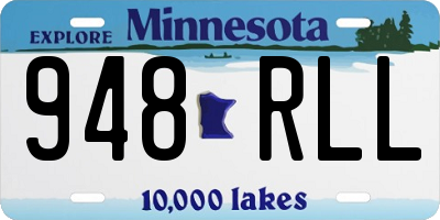 MN license plate 948RLL