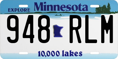 MN license plate 948RLM