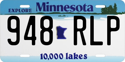MN license plate 948RLP