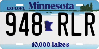 MN license plate 948RLR