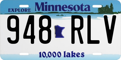 MN license plate 948RLV