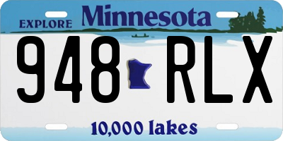 MN license plate 948RLX