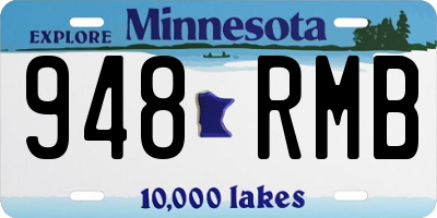 MN license plate 948RMB