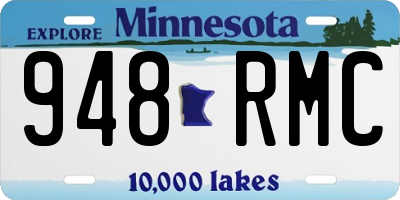 MN license plate 948RMC