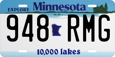 MN license plate 948RMG