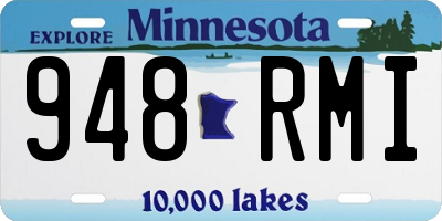 MN license plate 948RMI