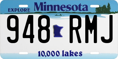 MN license plate 948RMJ
