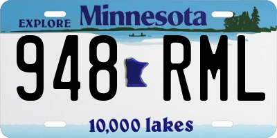 MN license plate 948RML