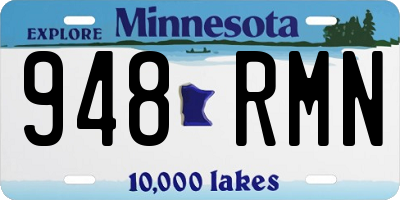 MN license plate 948RMN