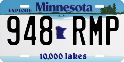 MN license plate 948RMP