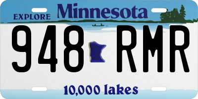 MN license plate 948RMR