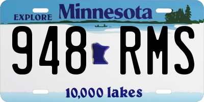 MN license plate 948RMS