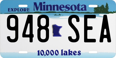 MN license plate 948SEA