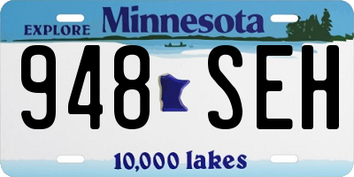 MN license plate 948SEH