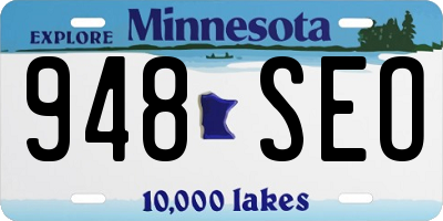 MN license plate 948SEO
