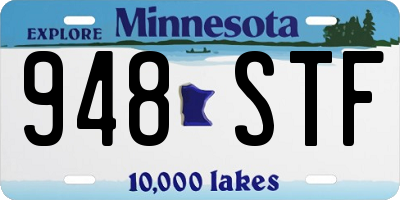 MN license plate 948STF