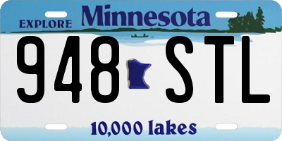 MN license plate 948STL