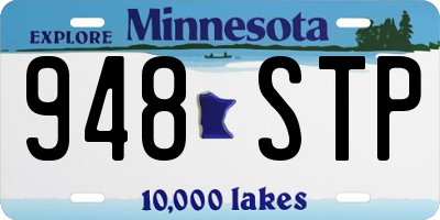 MN license plate 948STP