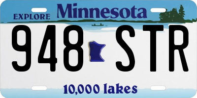 MN license plate 948STR