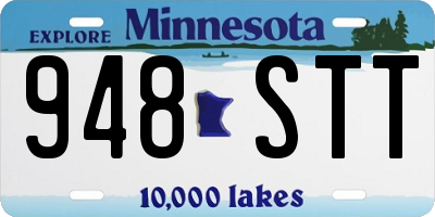 MN license plate 948STT