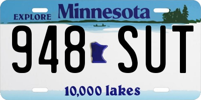 MN license plate 948SUT