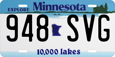 MN license plate 948SVG