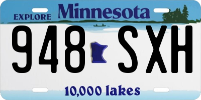 MN license plate 948SXH