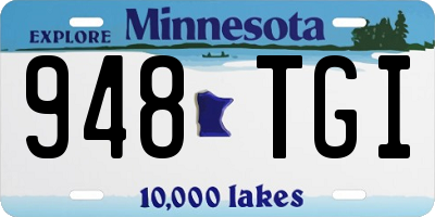 MN license plate 948TGI