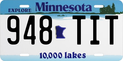 MN license plate 948TIT