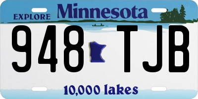 MN license plate 948TJB