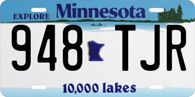 MN license plate 948TJR