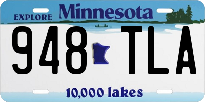 MN license plate 948TLA