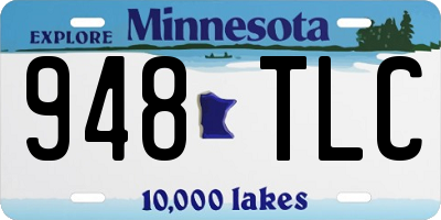 MN license plate 948TLC