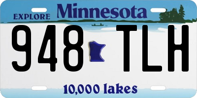 MN license plate 948TLH