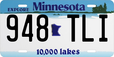 MN license plate 948TLI