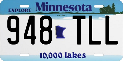 MN license plate 948TLL