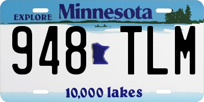 MN license plate 948TLM