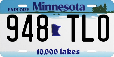 MN license plate 948TLO