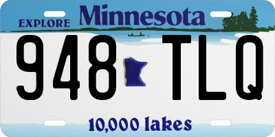 MN license plate 948TLQ