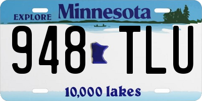 MN license plate 948TLU