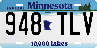 MN license plate 948TLV