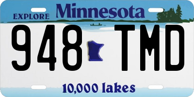 MN license plate 948TMD