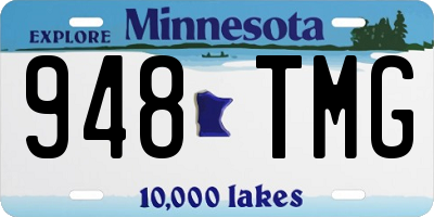 MN license plate 948TMG