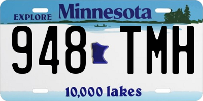 MN license plate 948TMH